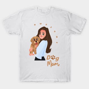 Awesome Dog Mom T-Shirt